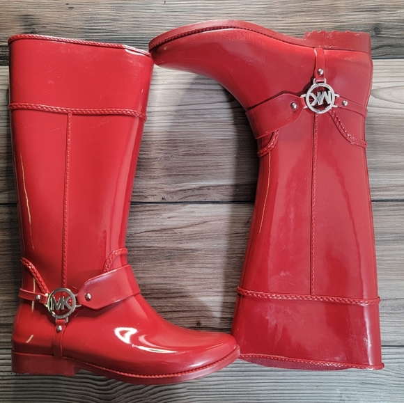 Michael Kors Shoes - Michael Kors Fulton Harness Rain Boots sz 10